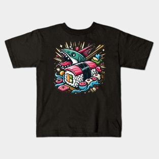Sushi Shark! Funny Sushi Lover Kids T-Shirt